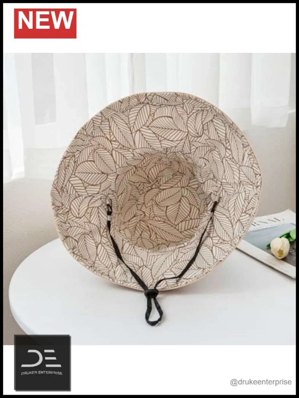 Wide Brim Wired Edge Sun Hat Reversible Foldable UV Protection Bucket Hat